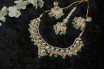 Sea Green Kundan Choker Set