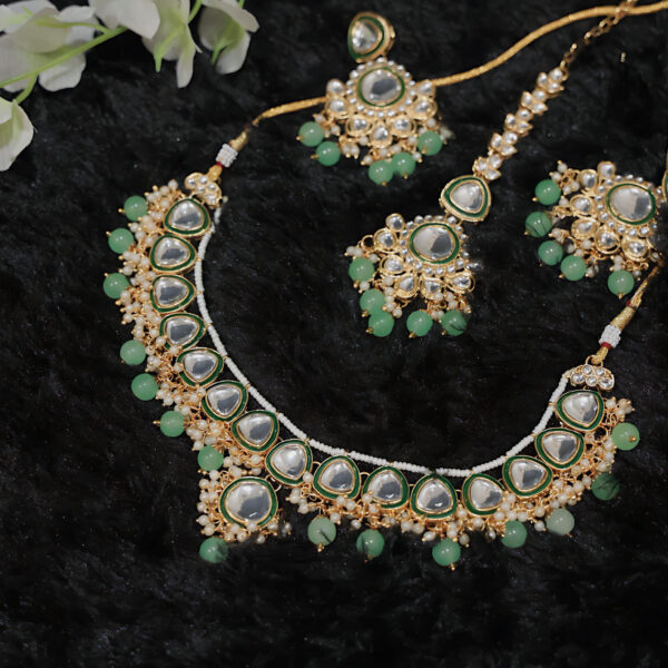 Sea Green Kundan Choker Set