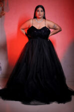 SC Women Black BallGown Dress