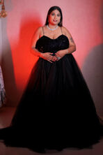 SC Women Black BallGown Dress