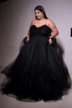 SC Women Black BallGown Dress