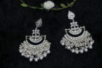 Kundan Earrings - White