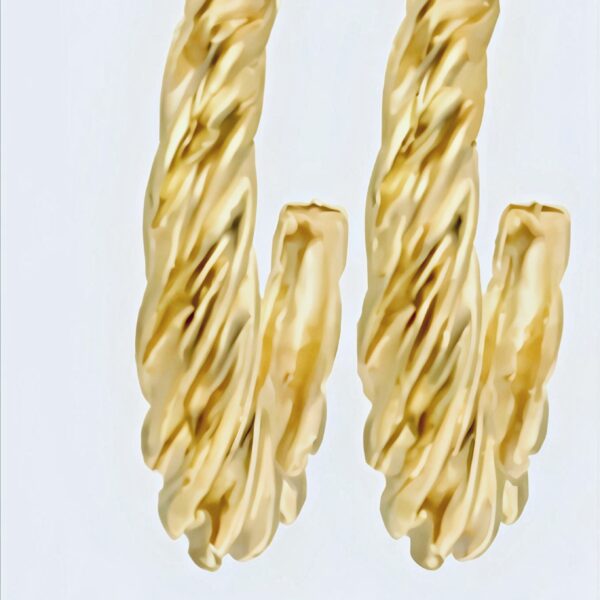 SC Anti Tarnish Earrings - Round Brass Hoop